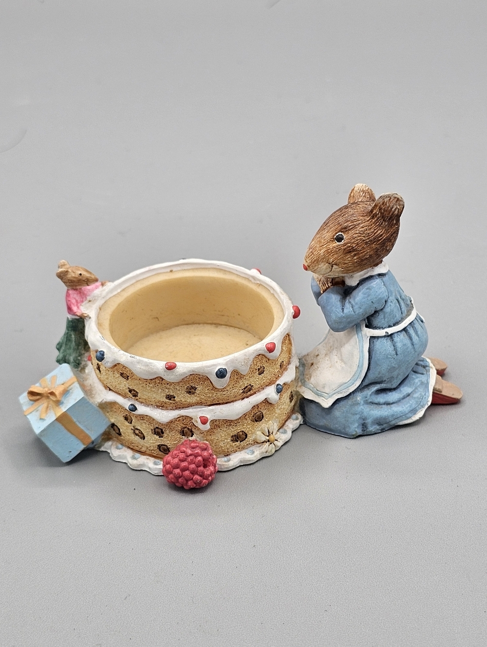 Marjolein Bastin Mouse Figurine Birthday Votive Candle Holder Party‎ Decor